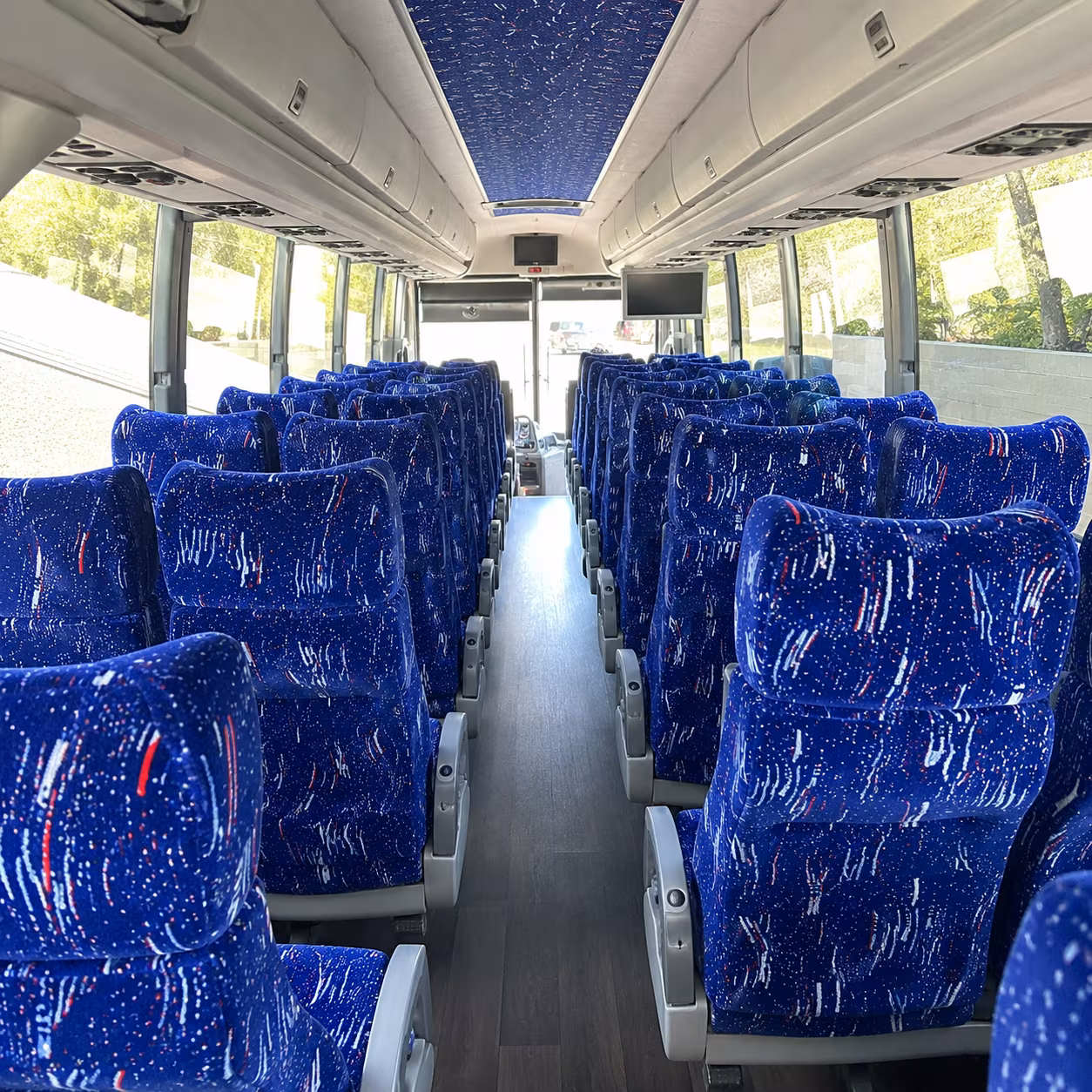 grand prairie charter bus services inside