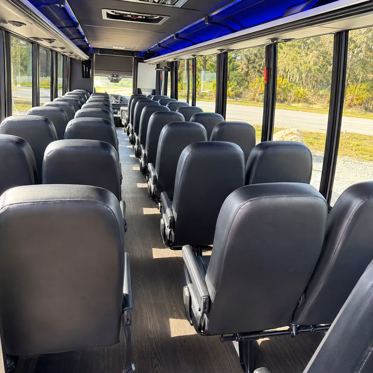 the bus type and amenities